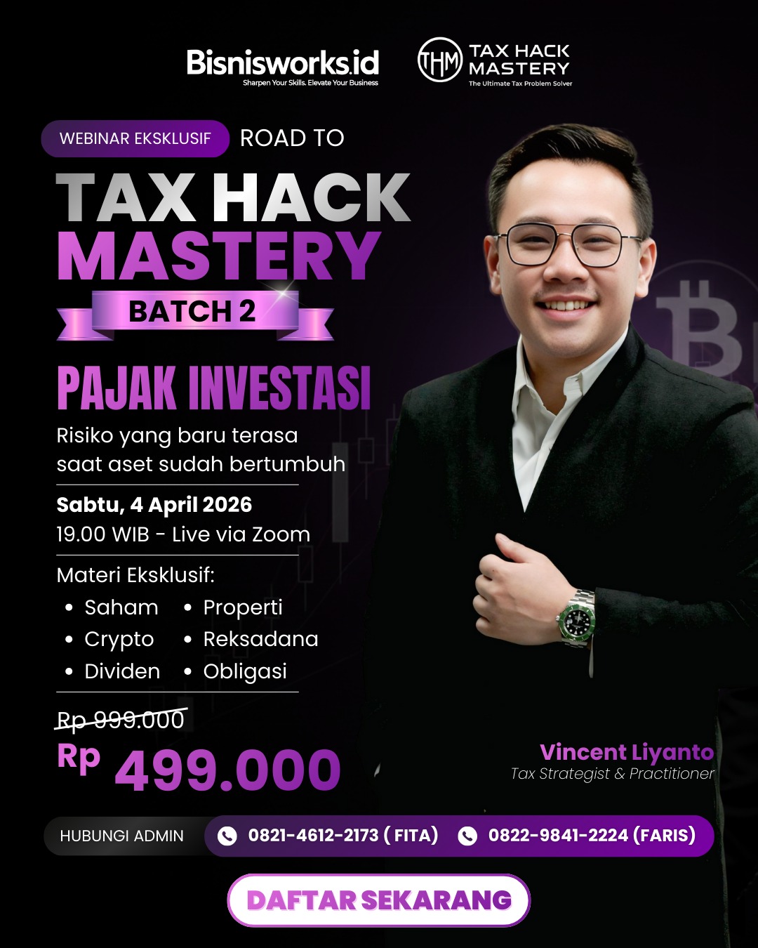 Poster Webinar Tax Hack Mastery